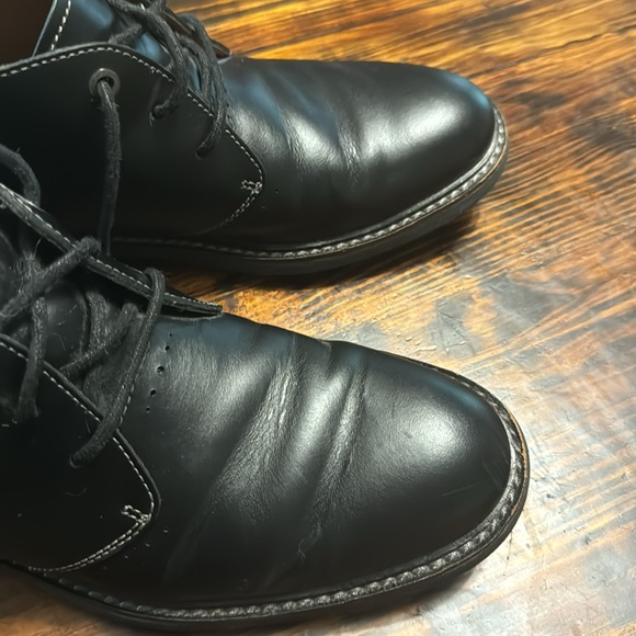 Clark’s Chukka Leather Boots, Black, Size 7 - Picture 6 of 7